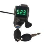 12V ve 96V Ekranlı Kilitli Parmak Gazı - Elektrikli Bisiklet İçin Güvenli ve Kolay Kullanım